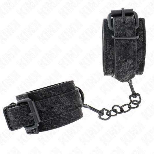 KINK - ADJUSTABLE MUÑEQUERAS DE CAJE NEGRO 19-26 CM