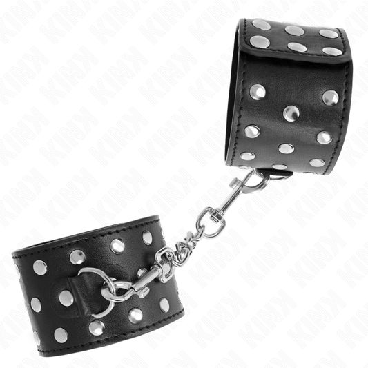 KINK - MUÑEQUERAS ESTILO PUNK ADJUSTABLE 19-24 CM X 5.5 CM