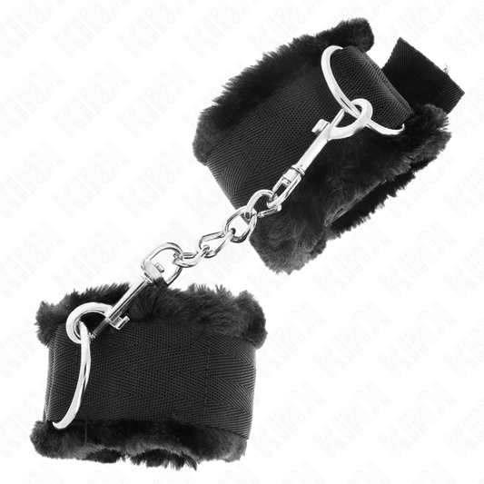 KINK - MUÑEQUERAS FORRADA NEGRO ADJUSTABLE 17-31 CM X 7 CM