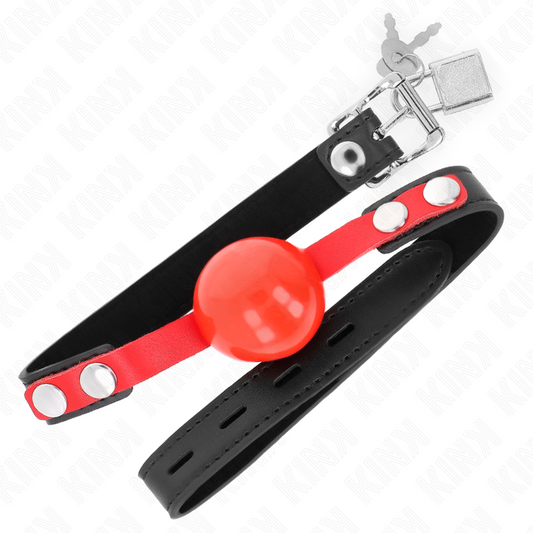 KINK - MORDAZA DE BOLA 4 CM SUAVE DE TPE MODELO 4 60 x 2 CM ADJUSTABLE 37-52 CM