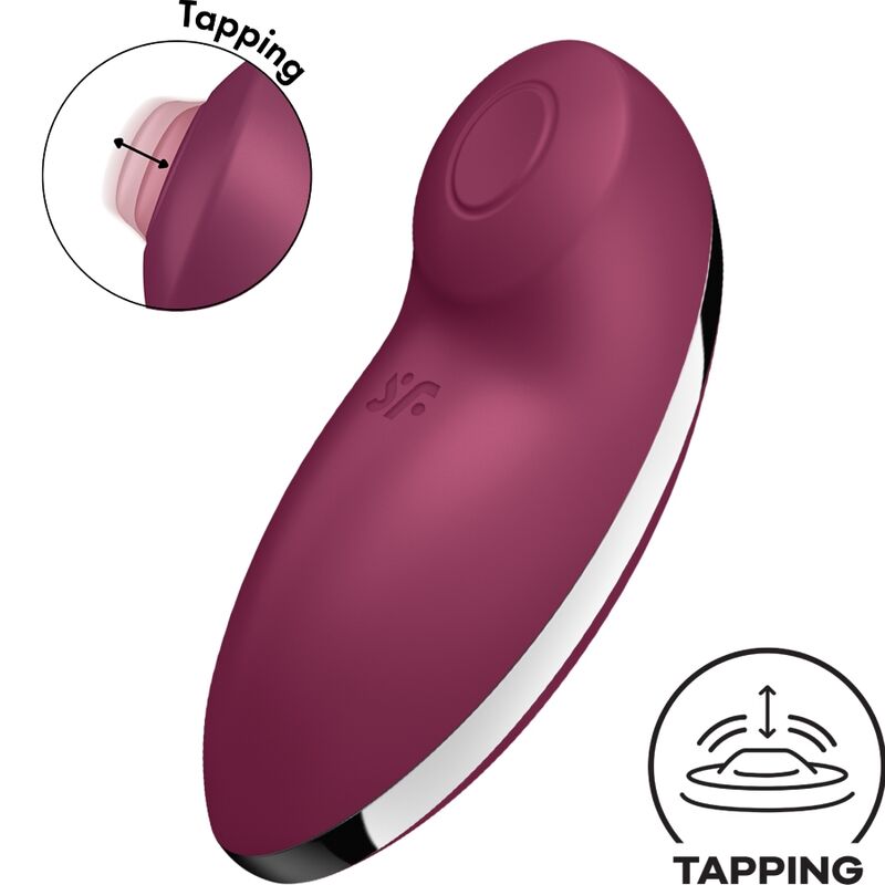 Satisfyer – Tap & climax 2 vibrateur & stimulateur rouge