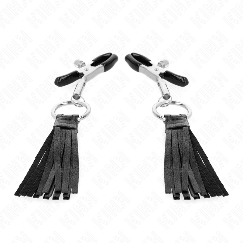 Kink – Pinces à télémons à pampons en cuirette 6 cm