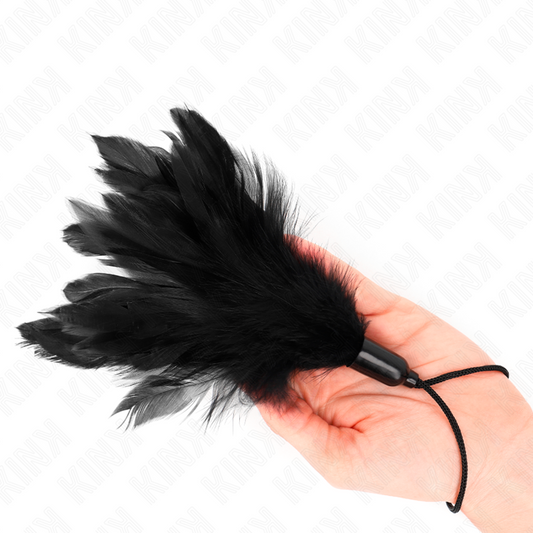 KINK - PLUMAS FOR COSQUILLAS WITH MANGO DE CUERDA PLASTIC BASE 15 CM
