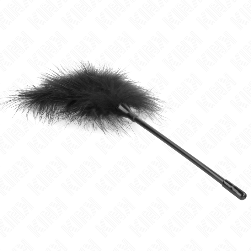 Kink – Plumes tickle noires utilisées pour le kit bondage 27 cm
