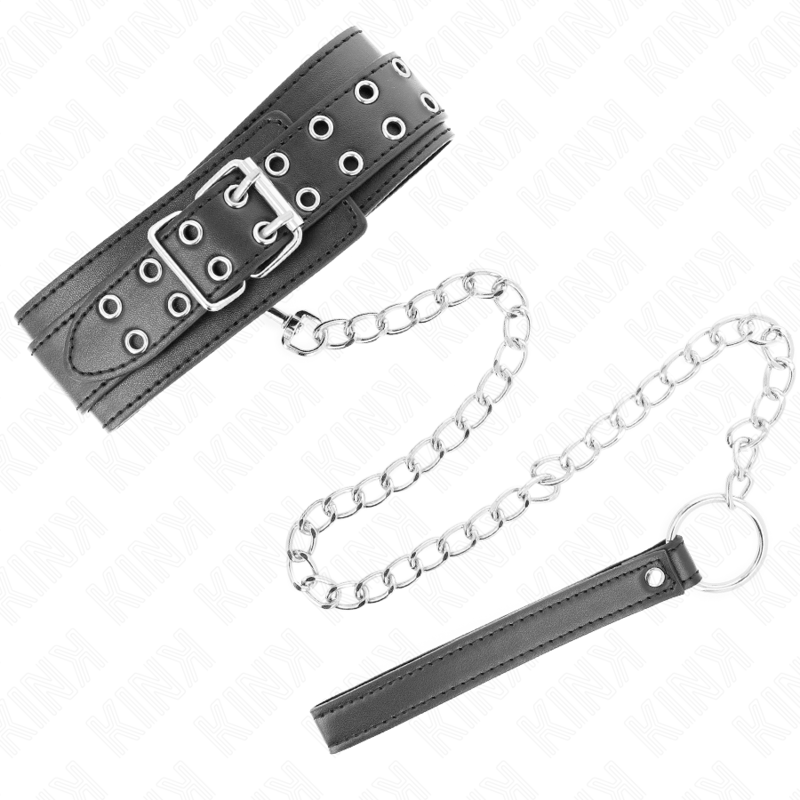 Kink – Collier avec bracelet 65 cm boucles argent réglables 33-46 cm x 5,5 cm