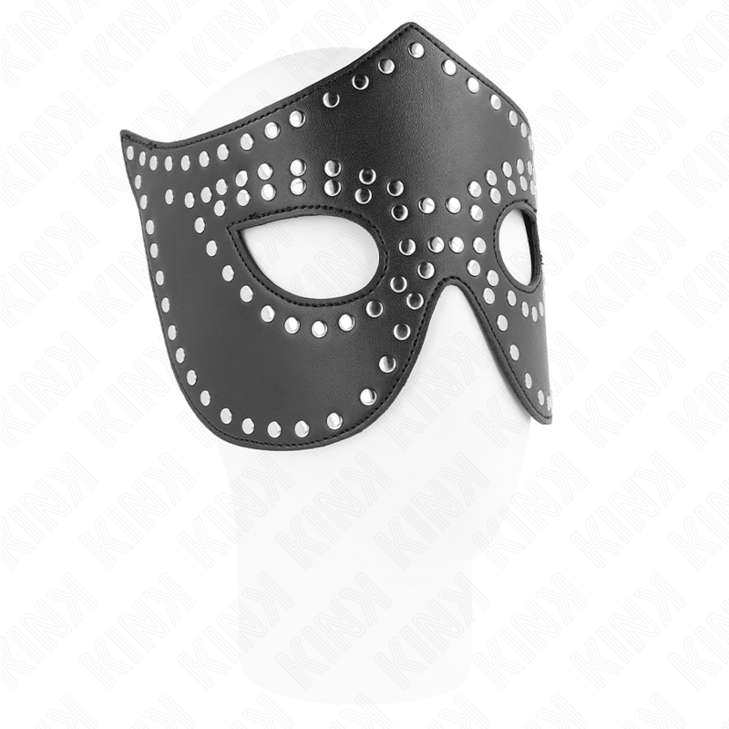 Kink – Masque en cuirette à rivets modèle 2 30 x 12 cm