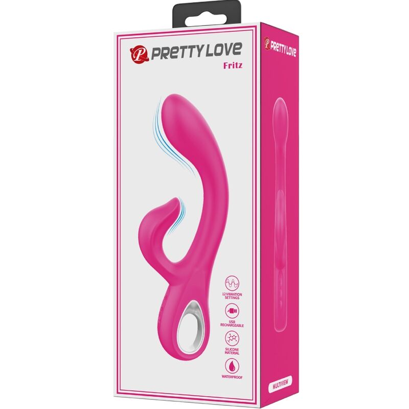 PRETTY LOVE - FRITZ VIBRADOR RABBIT 12 VIBRACIONES PINK