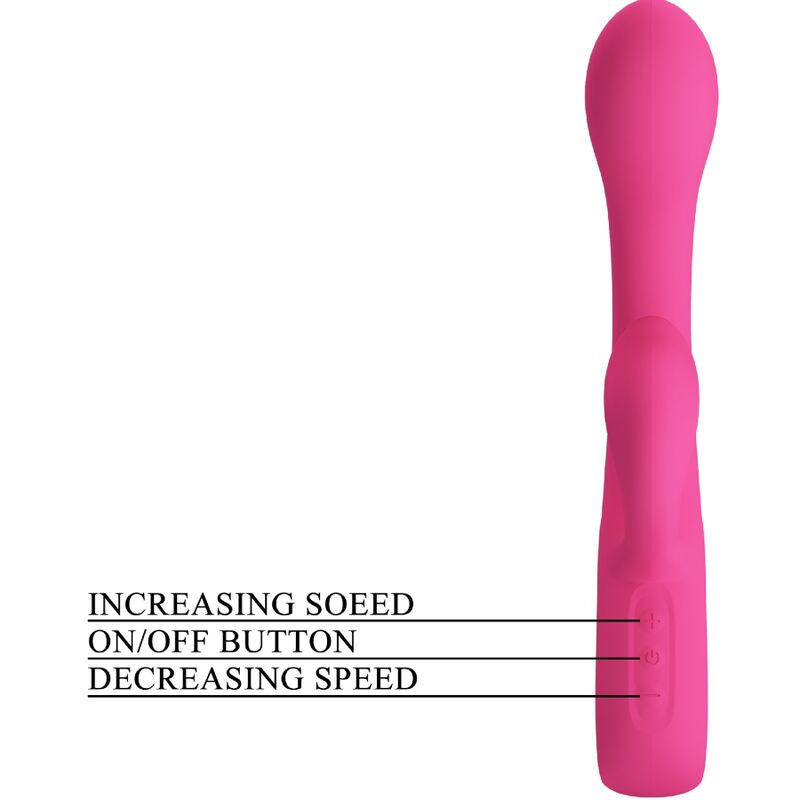 PRETTY LOVE - FRITZ VIBRADOR RABBIT 12 VIBRACIONES PINK