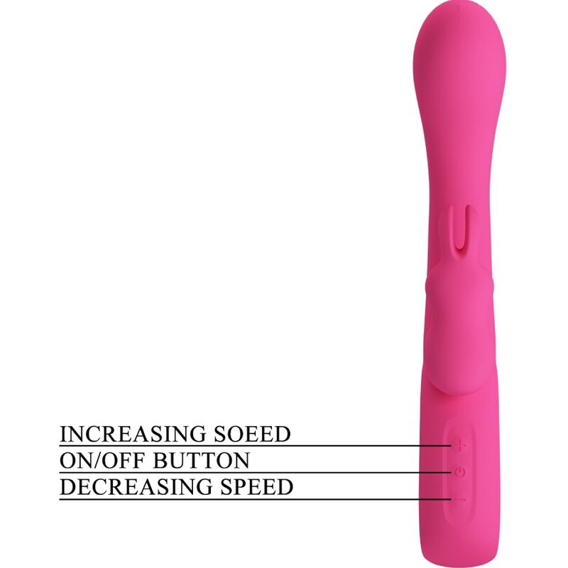 PRETTY LOVE - NOVAK VIBRADOR RABBIT 12 VIBRACIONES PINK
