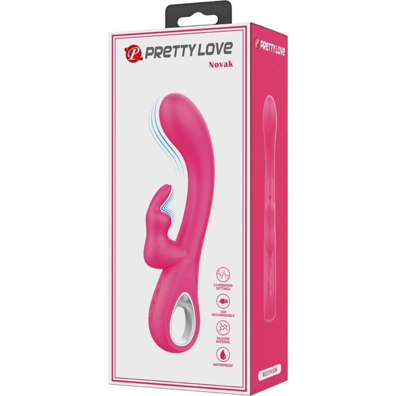 PRETTY LOVE - NOVAK VIBRADOR RABBIT 12 VIBRACIONES PINK