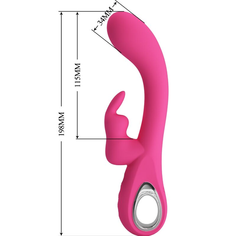 PRETTY LOVE - NOVAK VIBRADOR RABBIT 12 VIBRACIONES PINK