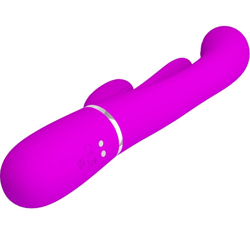 PRETTY LOVE - SHANIA TRIPLE VIBRADOR RABBIT MULTIFUNCTION PINK