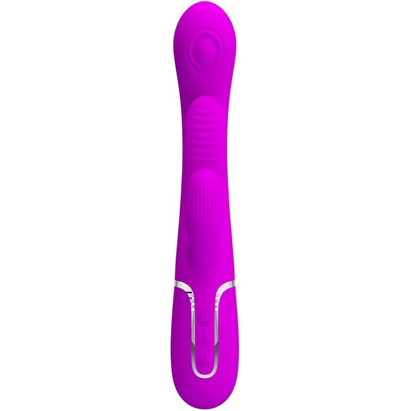 PRETTY LOVE - SHANIA TRIPLE VIBRADOR RABBIT MULTIFUNCTION PINK