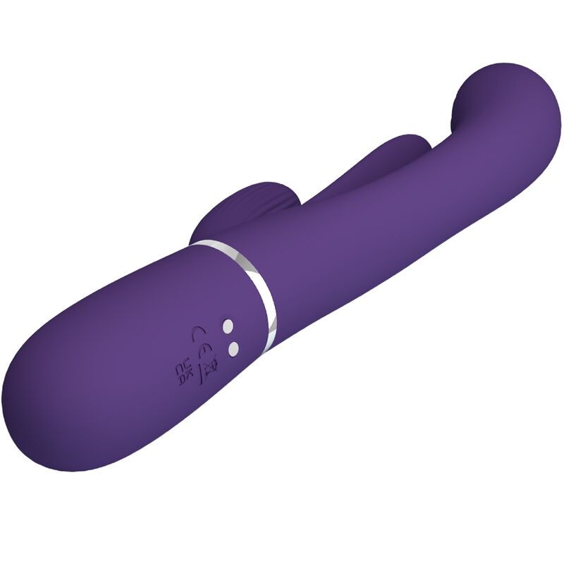 PRETTY LOVE - SHANIA TRIPLE VIBRADOR RABBIT MULTIFUNCTIONAL MORADO