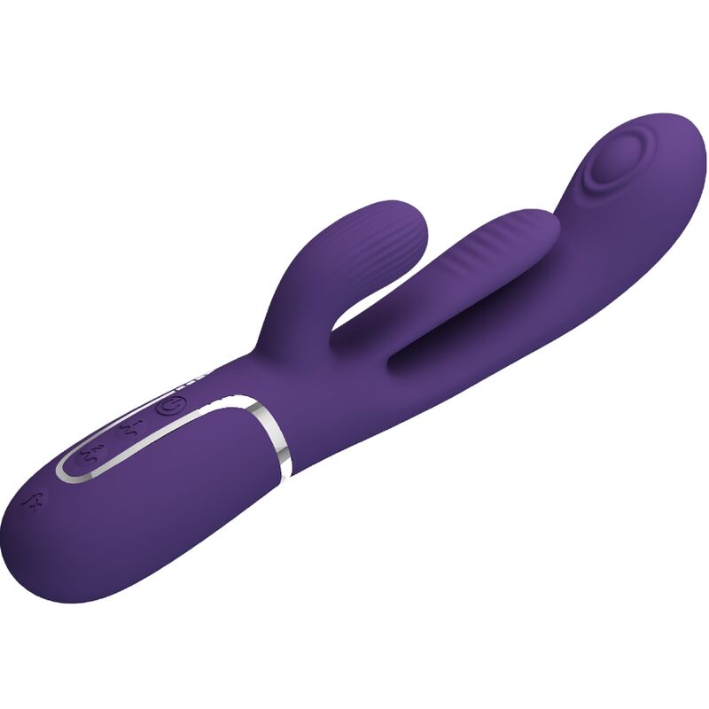 PRETTY LOVE - SHANIA TRIPLE VIBRADOR RABBIT MULTIFUNCTIONAL MORADO