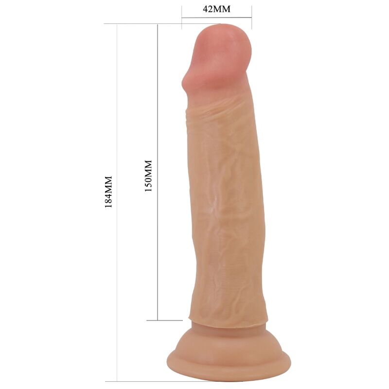 PRETTY LOVE - QUENTIN REAL DILDO 18 CM NATURAL