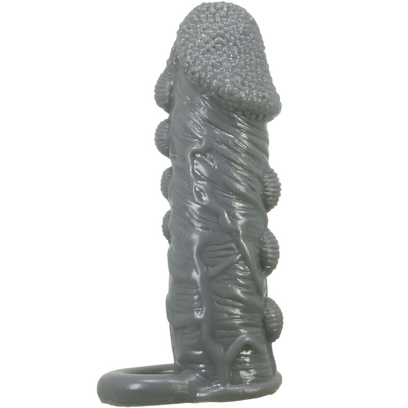 PRETTY LOVE - FUNDA REALÍSTICA ALARGADORA Y RETARDANTE PARA PENE GRAY
