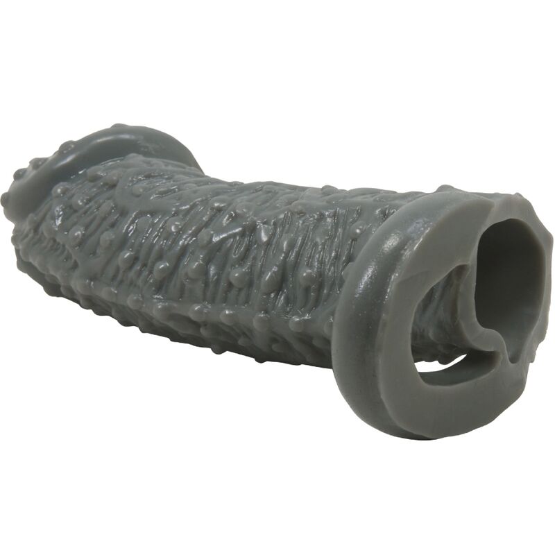 PRETTY LOVE - FUNDA REALÍSTICA ALARGADORA Y RETARDANTE PARA PENE MODELO 2 GRAY