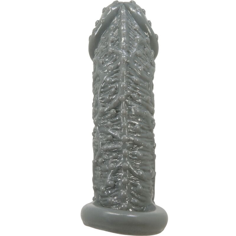 PRETTY LOVE - FUNDA REALÍSTICA ALARGADORA Y RETARDANTE PARA PENE MODELO 2 GRAY