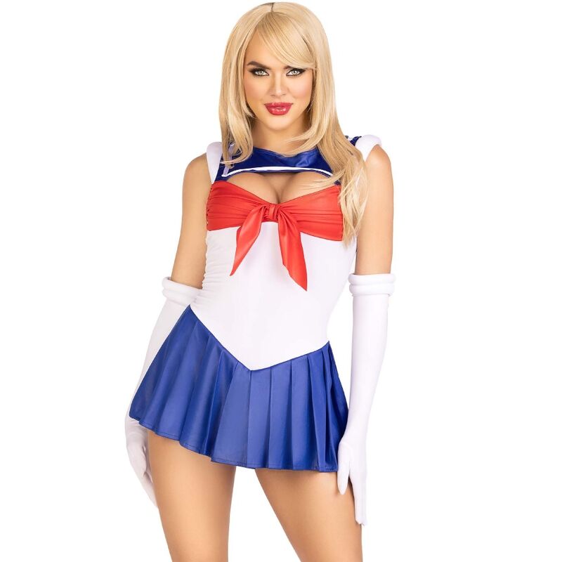 Leg Avenue – Costume sexy marin multicolore M
