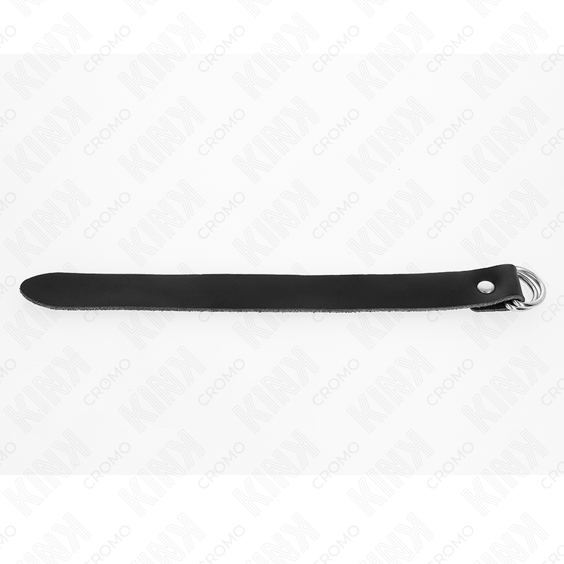 Kink – Anneau pénis en cuir avec fermeture à pression 22 x 2 cm