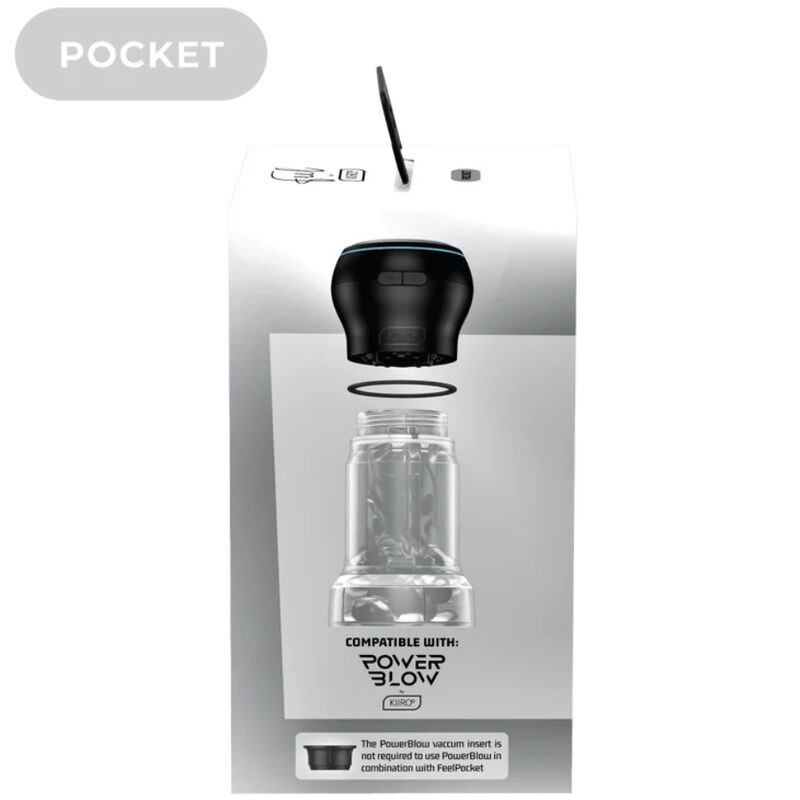 Kiiroo – Feel pocket stroker cristal par kiiroo transparent