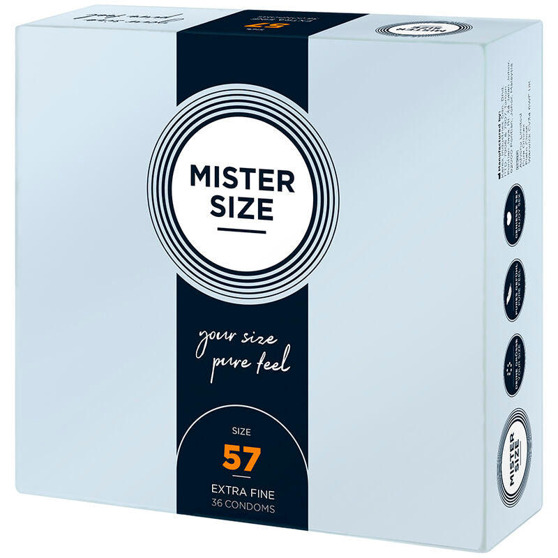 Mister Size 57mm pack of 36