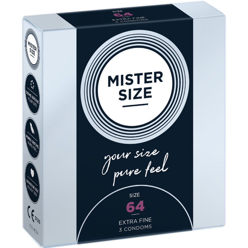 Mister Size 64mm pack of 3