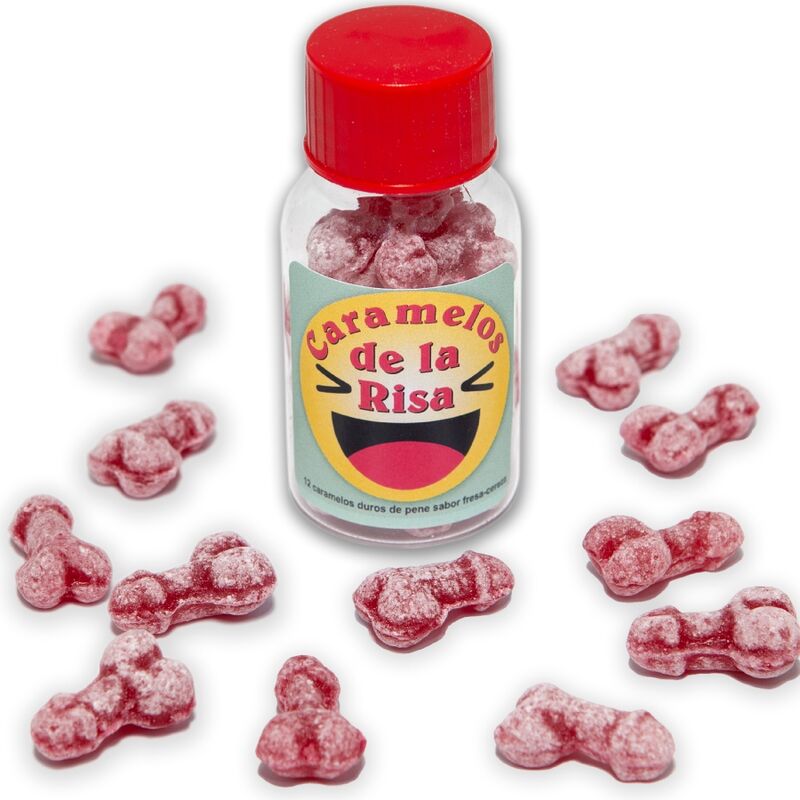 Diablo Picante – 12 bonbons rire en forme de pénis fraise/cerise
