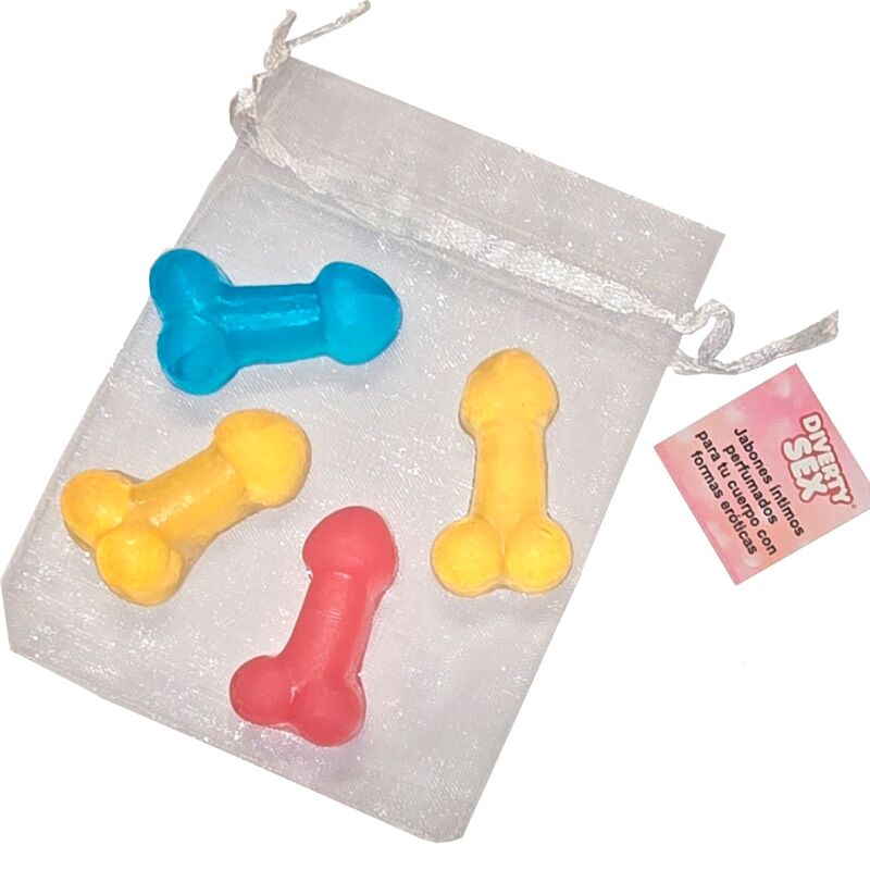 Diablo Picante – 4 mini savons parfumés en forme de pénis
