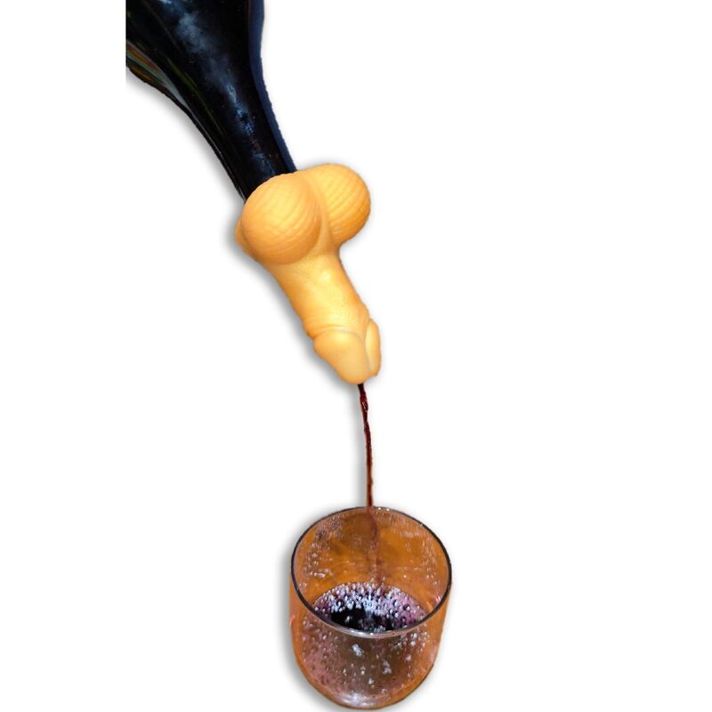 Diablo Picante – Carafe a vin en forme de penis dore