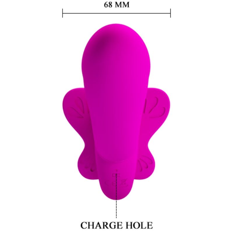 Pretty Love – Vibrateur double strap-on valerie 12 vibrations violet
