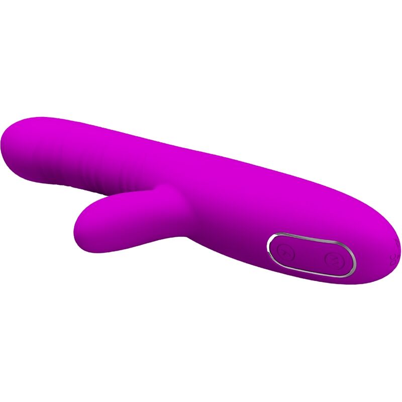 PRETTY LOVE - ANGELIC MULTIFUNCTIONAL VIBRADOR + CLÍTORIS MORADO ESTIMULATOR