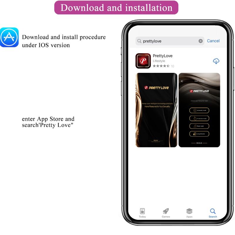 Pretty Love – Franz masseur et vibrateur application gratuite violet