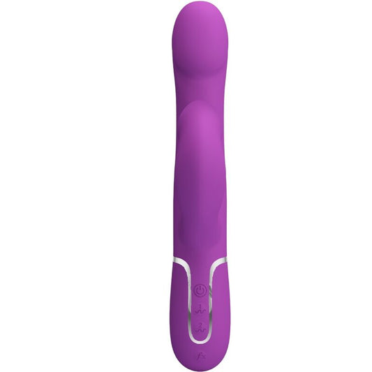 PRETTY LOVE - VIBRADOR & ESTIMULATOR MULTIFUNCTION 4 IN 1 MORADO