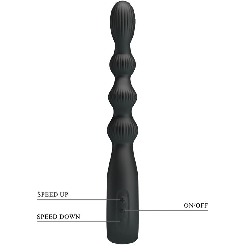MOOIE LIEFDE - FEDERER ANALE VIBRADOR 12 VIBRACIONES NEGRO