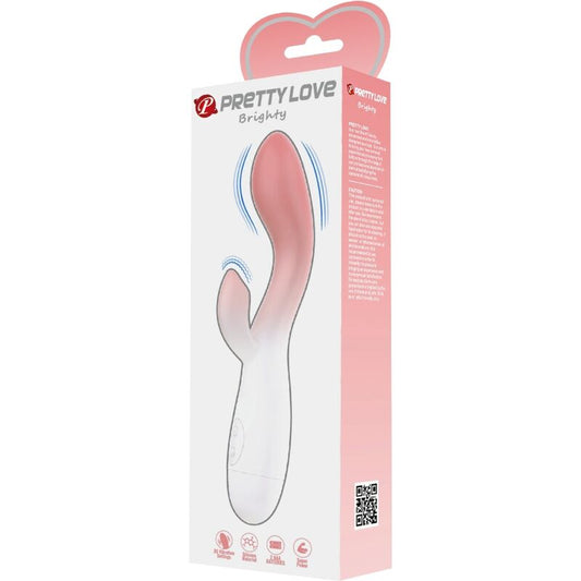 PRETTY LOVE - BRIGHTY VIBRADOR PUNTO G + ESTIMULADOR CLÍTORIS 30 VIBRACIONES PINK