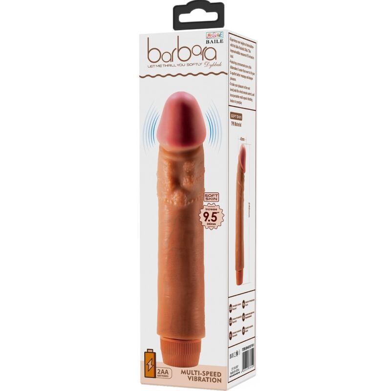Baile – Vibrateur réaliste dybbuk 24 cm mulâtre