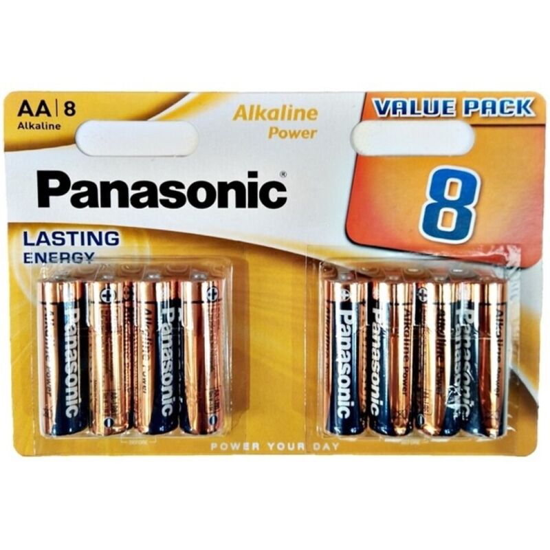 Panasonic – Blister de pile AA alcaline bronze lr6*8
