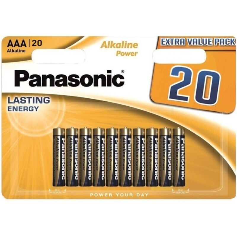 Panasonic – Pile alcaline AAA bronze lr03 blister*20