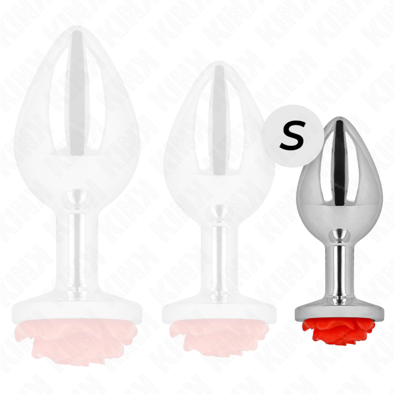 Kink – Plug anal rose rouge taille S
