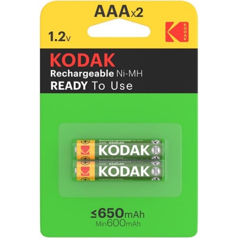 Kodak – Blister de pile rechargeable hr03 AAA 650mah*2