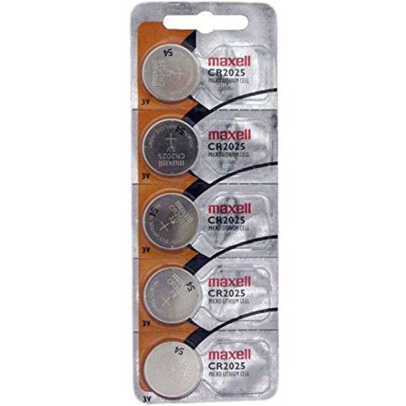 Maxell – Pile bouton au lithium cr2025 3v blister*5