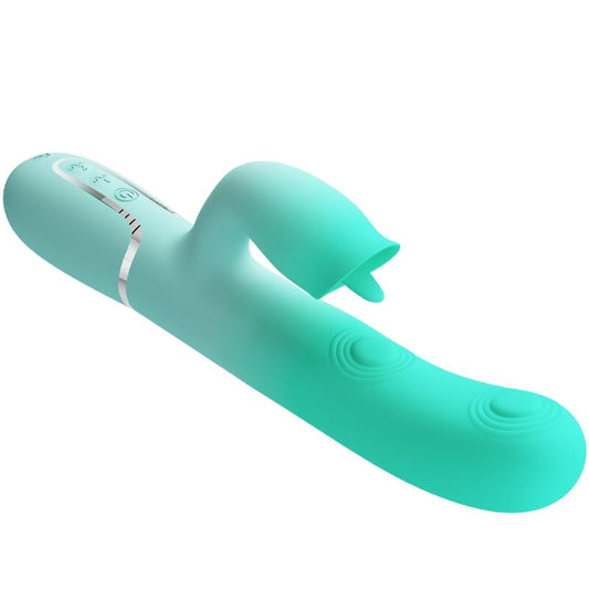 PRETTY LOVE - GIGI VIBRADOR RABBIT MULTIFUNCTIONAL GREEN AGUA