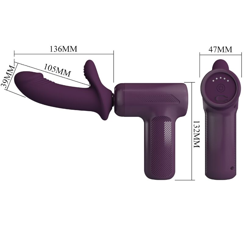 Pretty Love – Masseur dj scholar 5 réglages violet