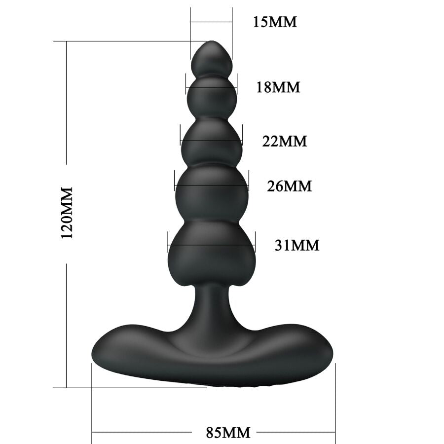 MOOIE LIEFDE - CORBAN ANALE VIBRADOR 10 VIBRACIONES NEGRO