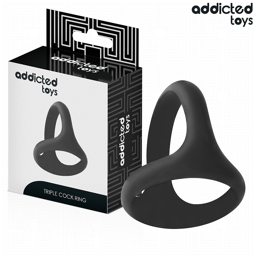 ADDICTED TOYS - ANNEAU PÉNIS TRIPLE ÉPAIS
