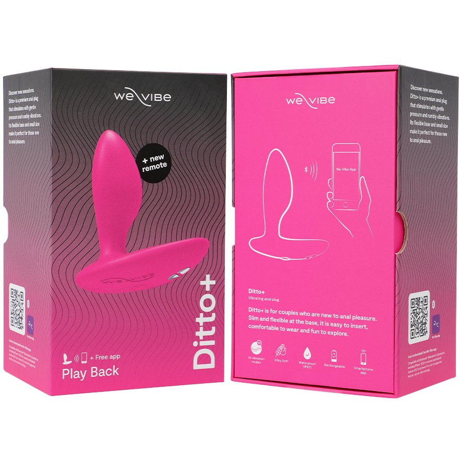 WE-VIBE - DITTO+ ANAL PLUG VIBRADOR ROSA