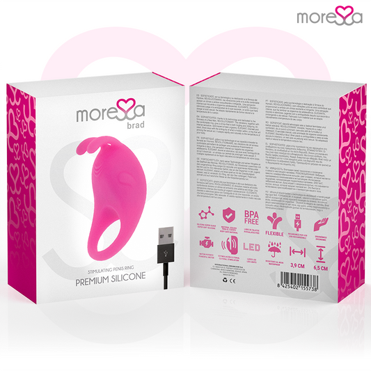 MORESSA - BRAD PREMIUM SILICONE RECHARGEABLE ROSA
