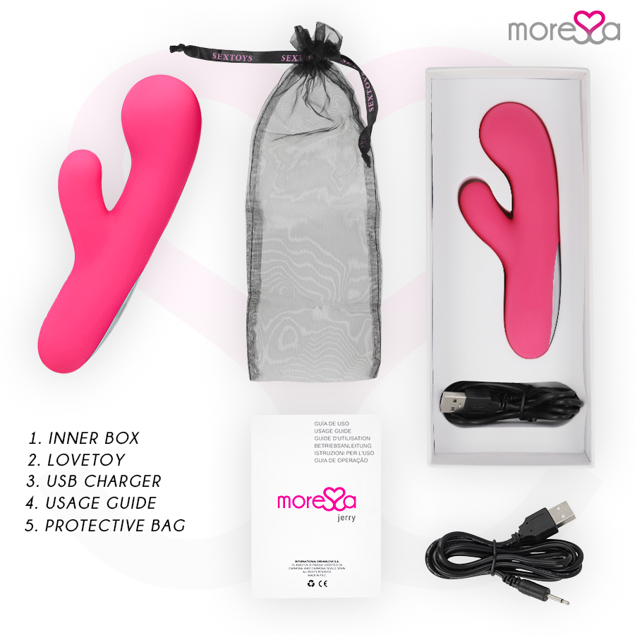 MORESSA - JERRY CLIP VIBRADOR PUNTO GY CLITORIS PREMIUM SILICONE RECHARGEABLE